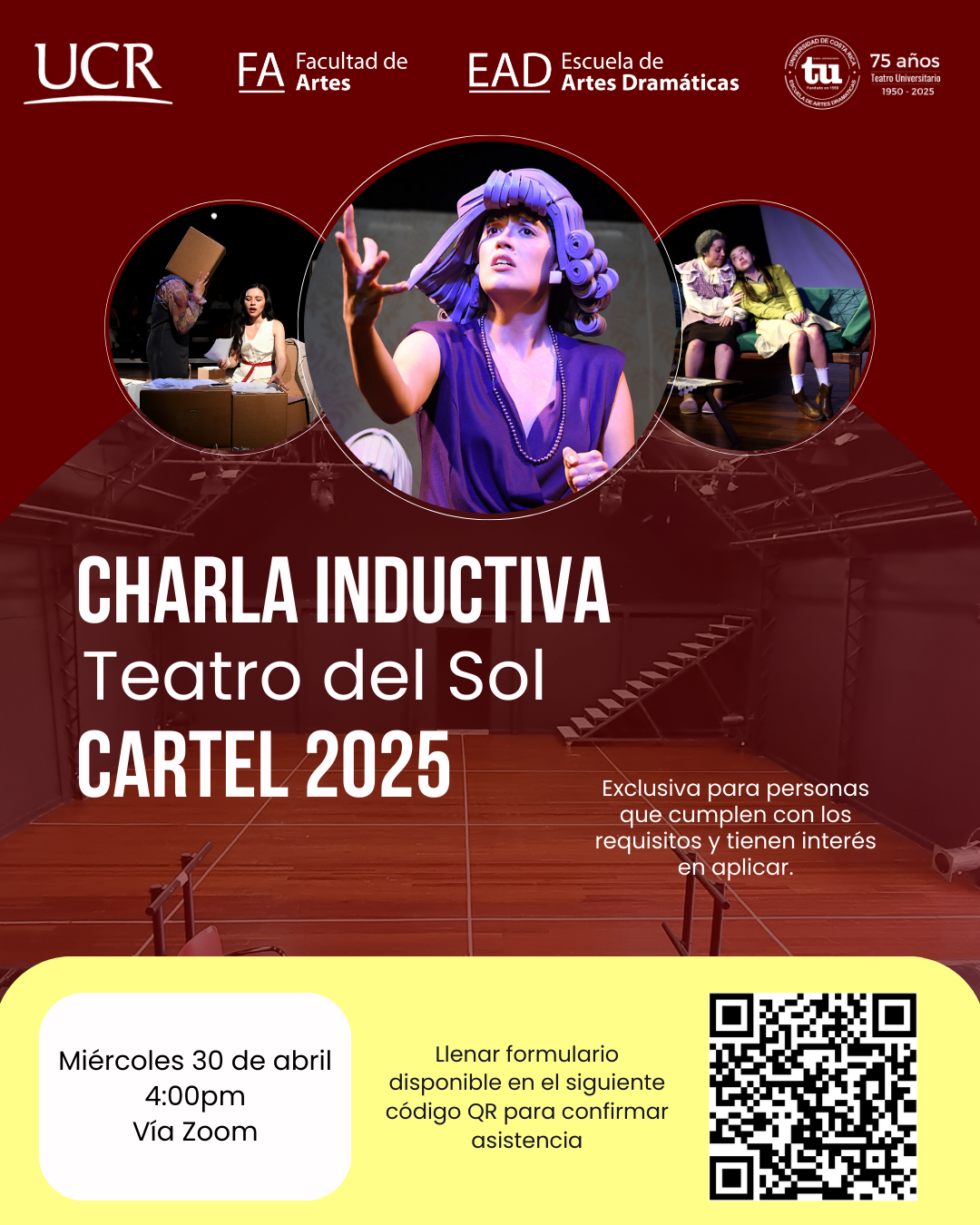 charla teatro del sol 2025