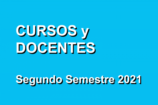 Cursos y docentes II-2021